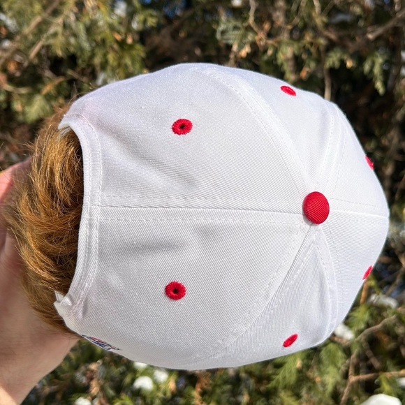 Vintage 90s University Nebraska Huskers The Game Split Bar snapback hat cap NCAA - Picture 5 of 15